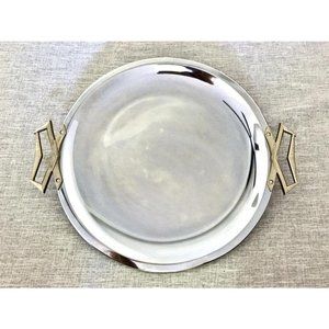 Kromex VTG MCM Charcuterie Board Serving Trays Platters Chrome Round/Oval